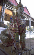 golden naga statue 1980s 1990s A4 Photo Print