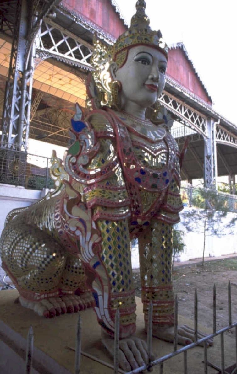golden naga statue 1980s 1990s A4 Photo Print