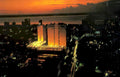 golden nugget cityscape Vintage A4 Photo Print