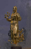 golden statue flowers 1980s 1990s A4 Photo Print