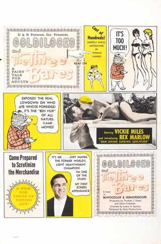goldilocks and the three bares  01 film star poster A4 Photo Print