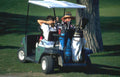 golf cart players Vintage A4 Photo Print