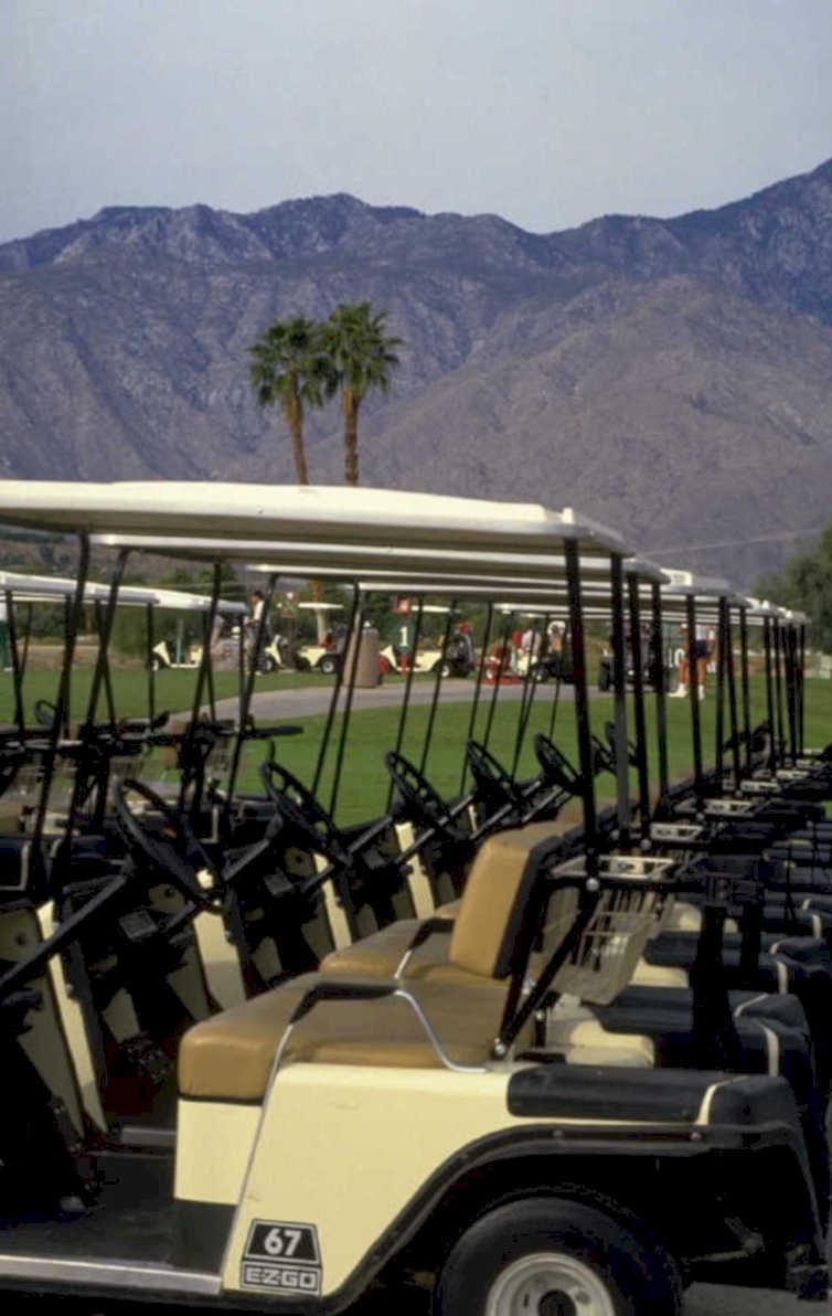 golf carts palm 1980s 1990s A4 Photo Print