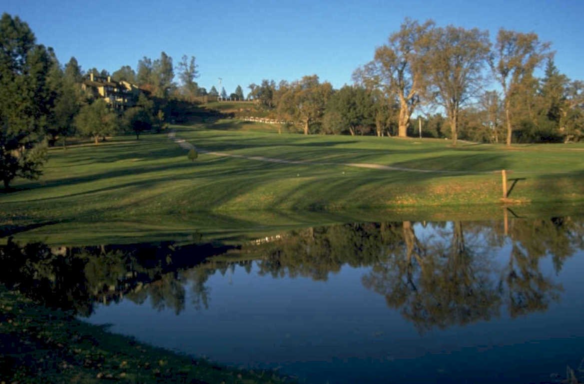 golf course reflection 1980s 1990s A4 Photo Print