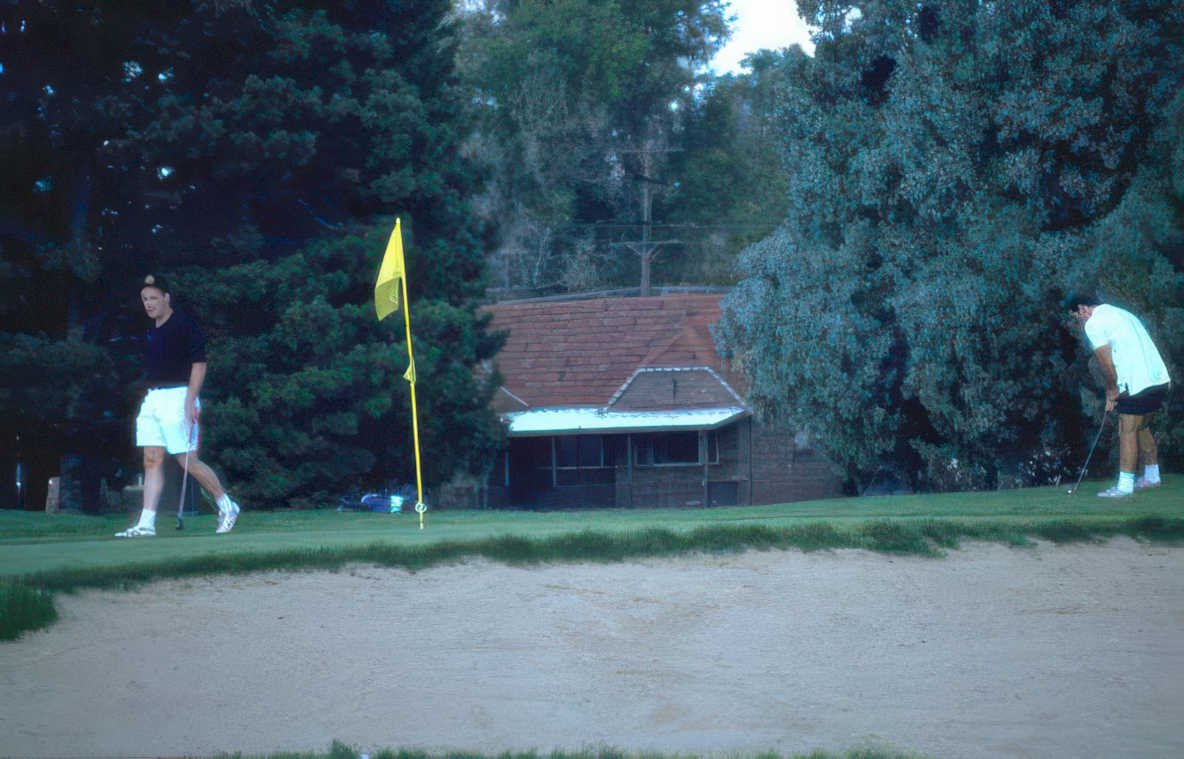 golf fairway clubhouse Vintage A4 Photo Print