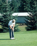 golf man putting1980s 1990s A4 Photo Print