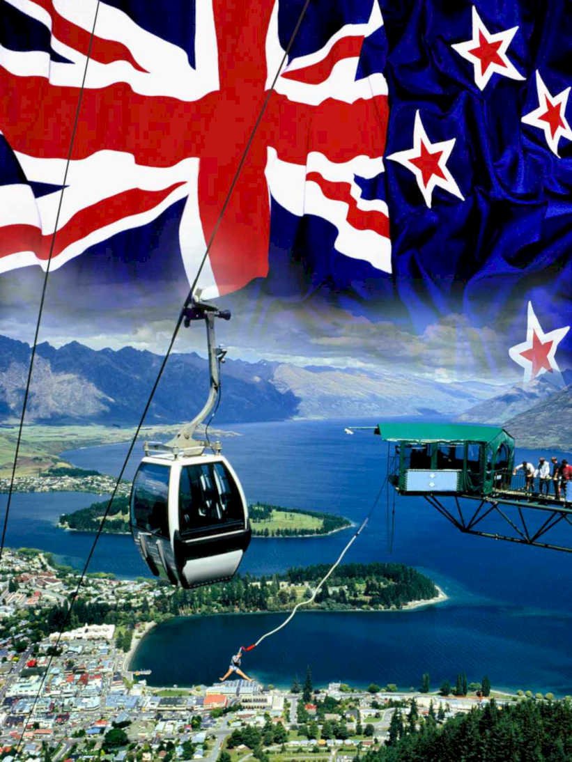 gondola nz flags Flags1980s A4 Photo Print