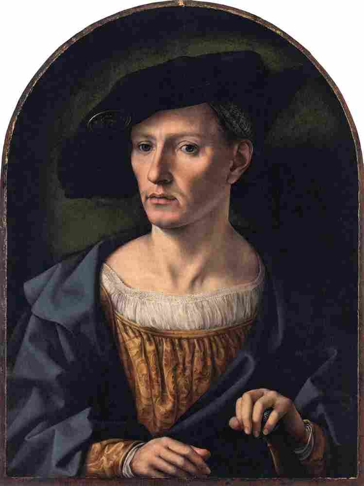 gossaert a portrait of a man Art A4 Photo Print