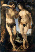 gossaert adam and eve 2 Art A4 Photo Print
