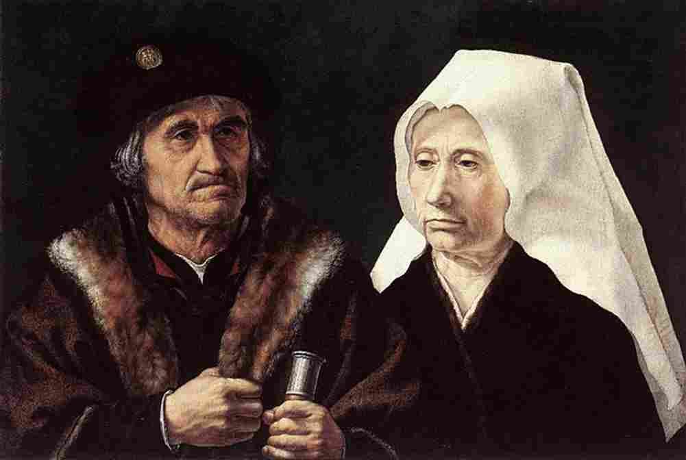 gossaert an elderly couple Art A4 Photo Print