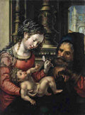 gossaert holy family Art A4 Photo Print