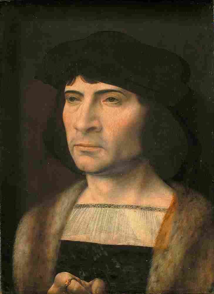 gossaert portrait of a man Art A4 Photo Print