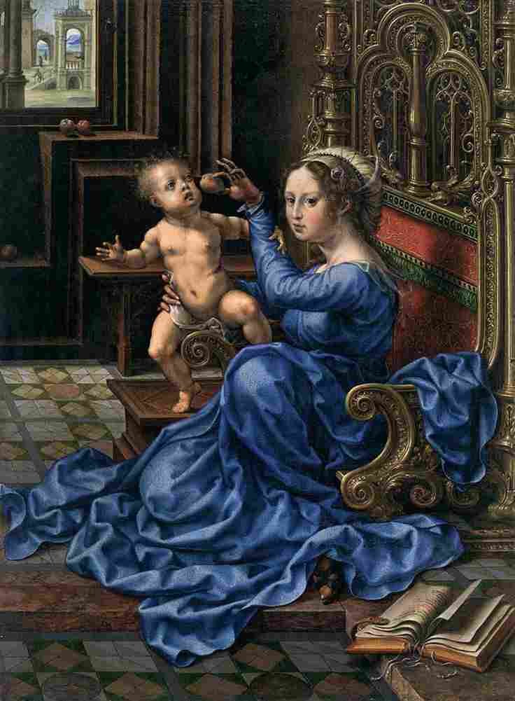 gossaert the virgin Art A4 Photo Print