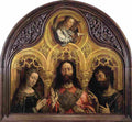 gossaert virgin mary christ blessing and st john the baptist Art A4 Photo Print