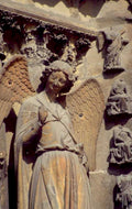 gothic angel statue 1 1980s 1990s A4 Photo Print