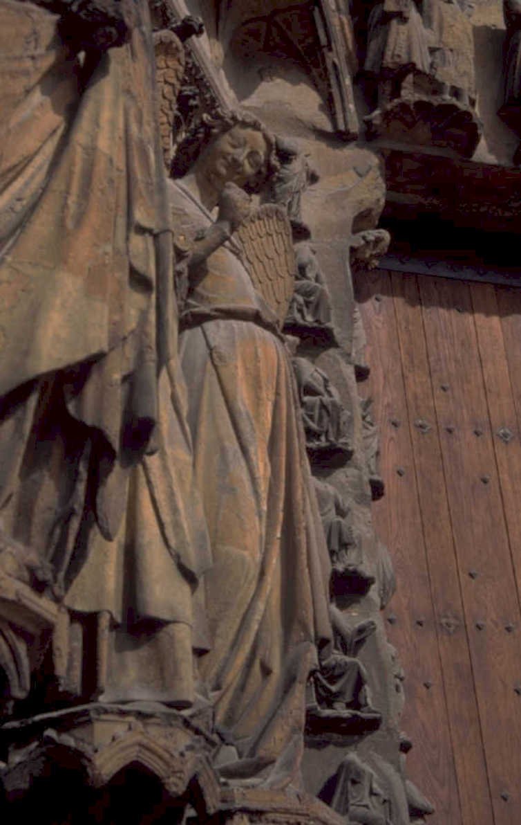 gothic angel statue 2 1980s 1990s A4 Photo Print