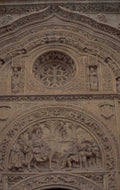gothic arch sculpture 1980s 1990s A4 Photo Print