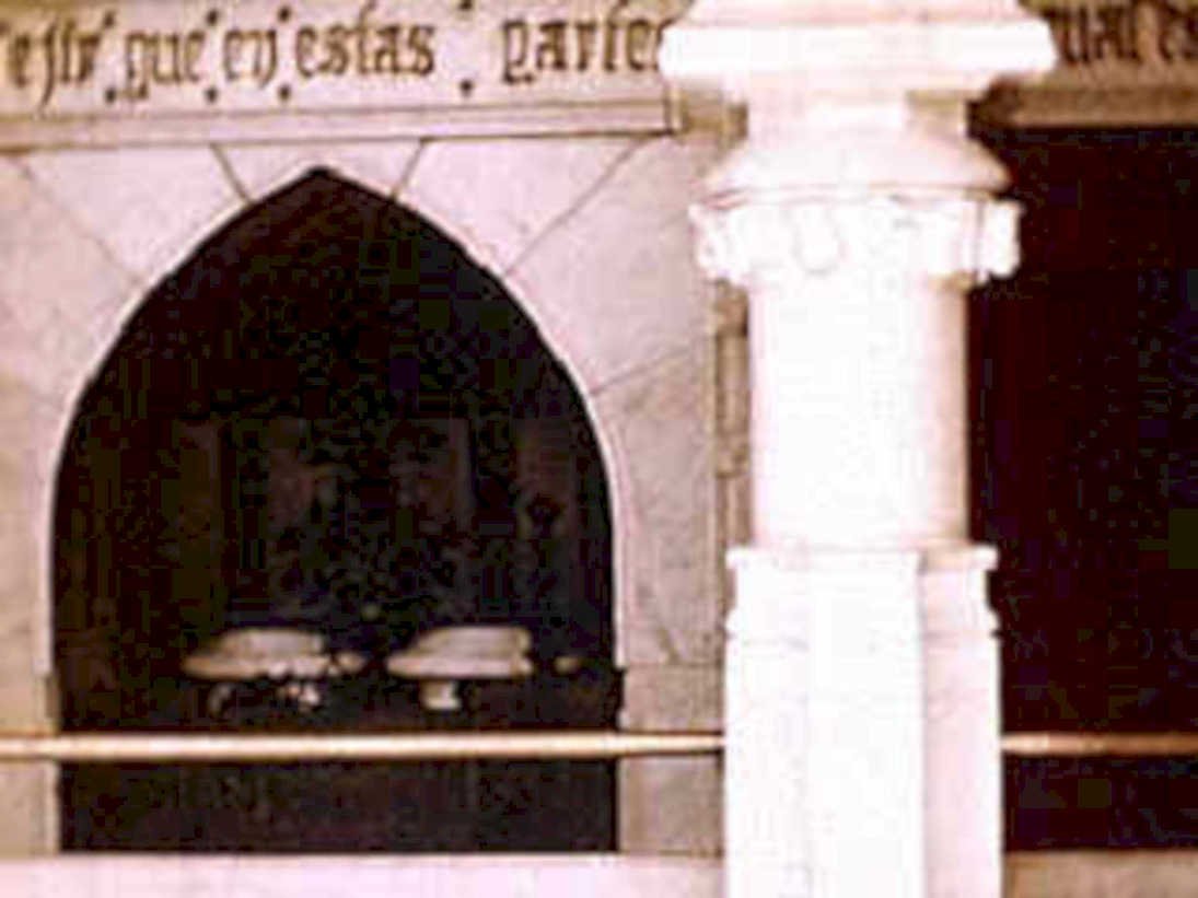 gothic archway marblecolumn1980s 1990s A4 Photo Print