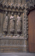 gothic cathedral statues 1980s 1990s A4 Photo Print