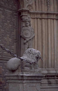 gothic lion globe 1980s 1990s A4 Photo Print