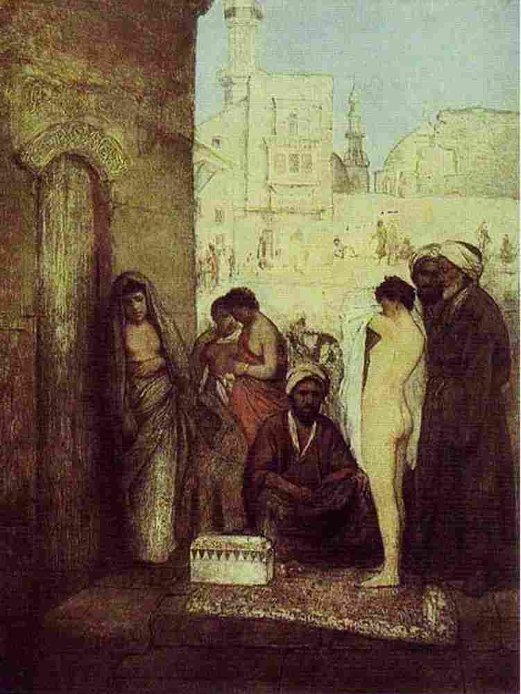 gott Cairo Slave Market Art A4 Photo Print
