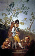 goya Boys Playing Soldiers Art A4 Photo Print