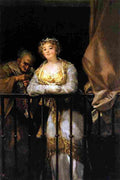 goya Maja and Matchmaker on a Balcony Art A4 Photo Print