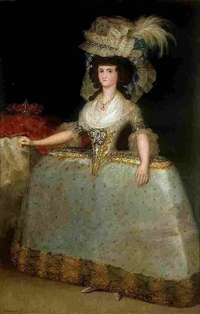 goya Maria Luisa de Parma con tontillo Art A4 Photo Print