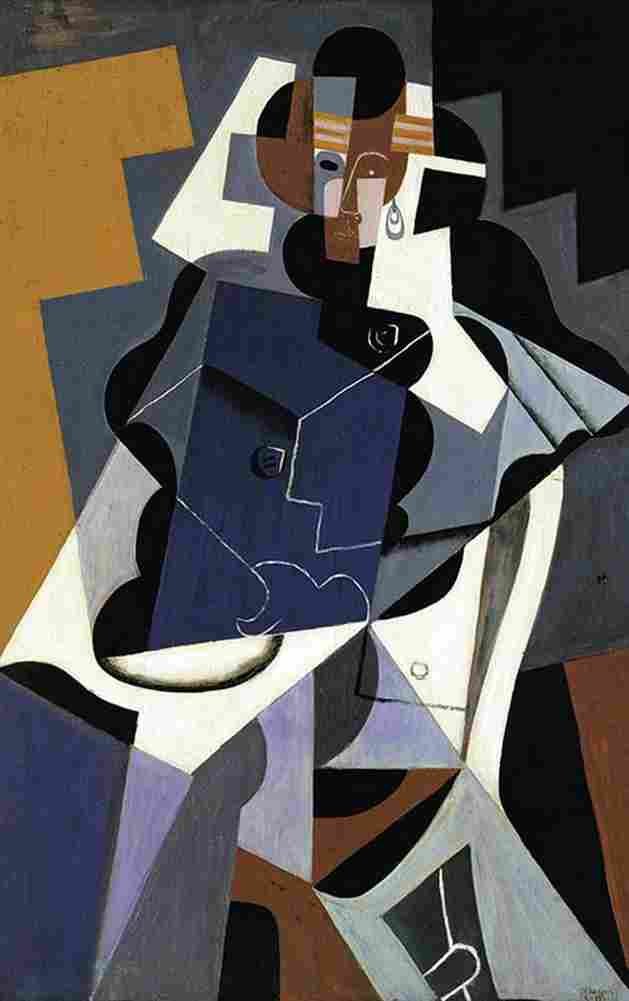 gr Seated Woman Art A4 Photo Print