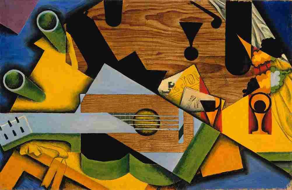 gr Still Life with a Guitar Art A4 Photo Print