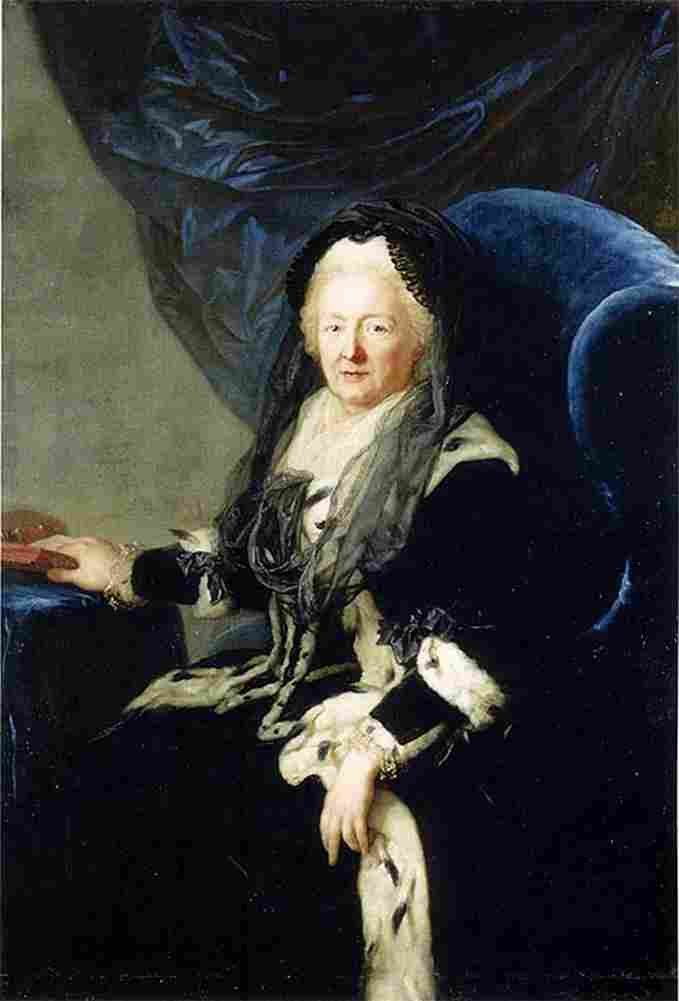 graff Elisabeth Christine in Witwentracht Art A4 Photo Print