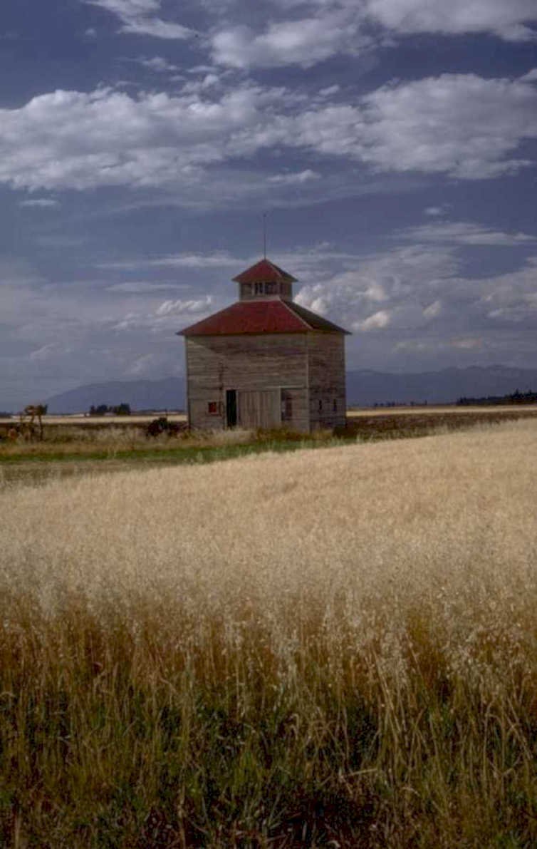 grain silo montana 1980s 1990s A4 Photo Print