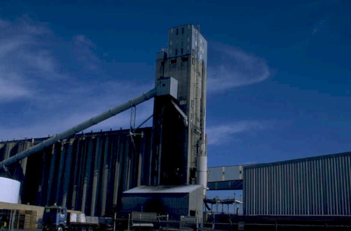 grain silo tower 1980s 1990s A4 Photo Print