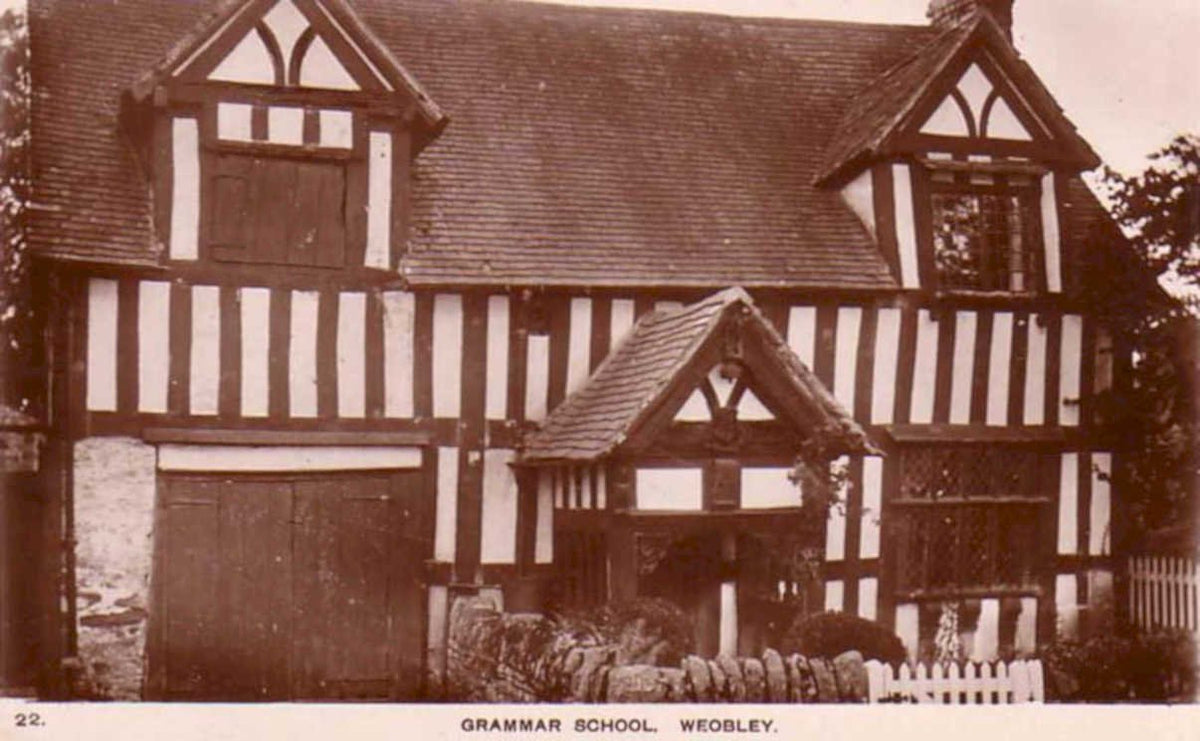 grammar school weobleyVintage 1880s 1900s A4 Photo Print