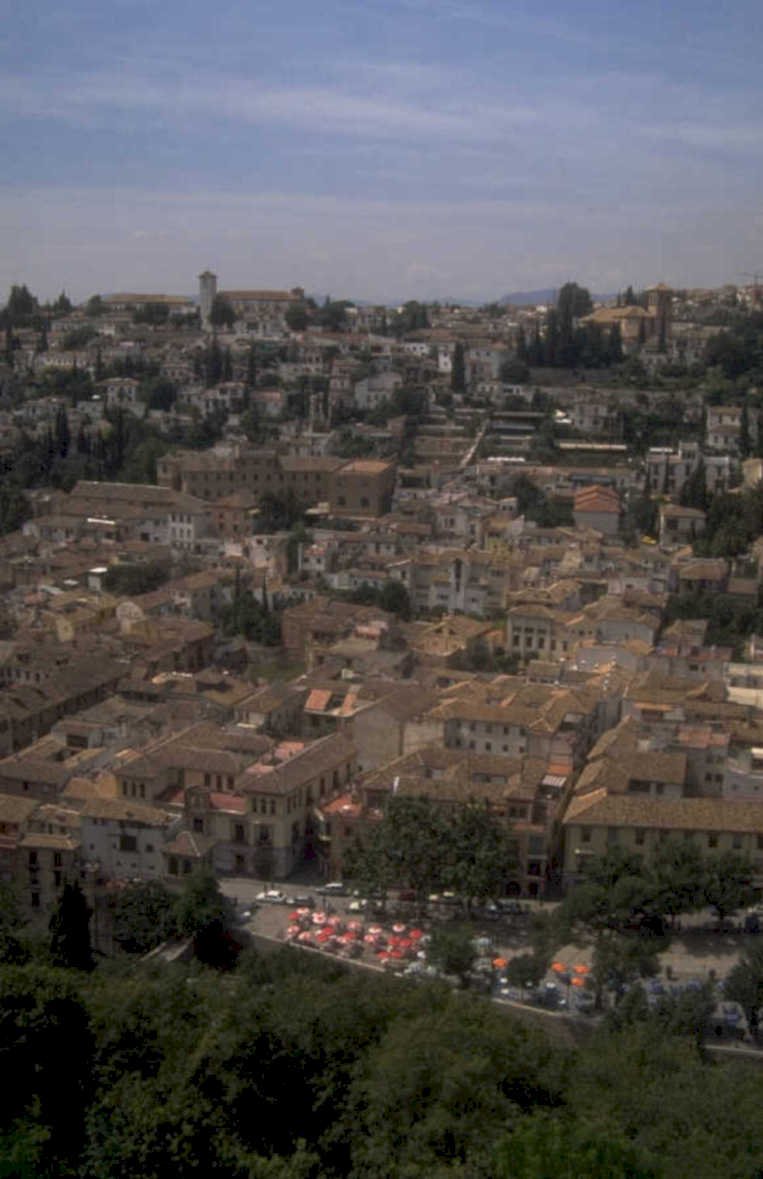 granada cityscape buildings 1980s 1990s A4 Photo Print
