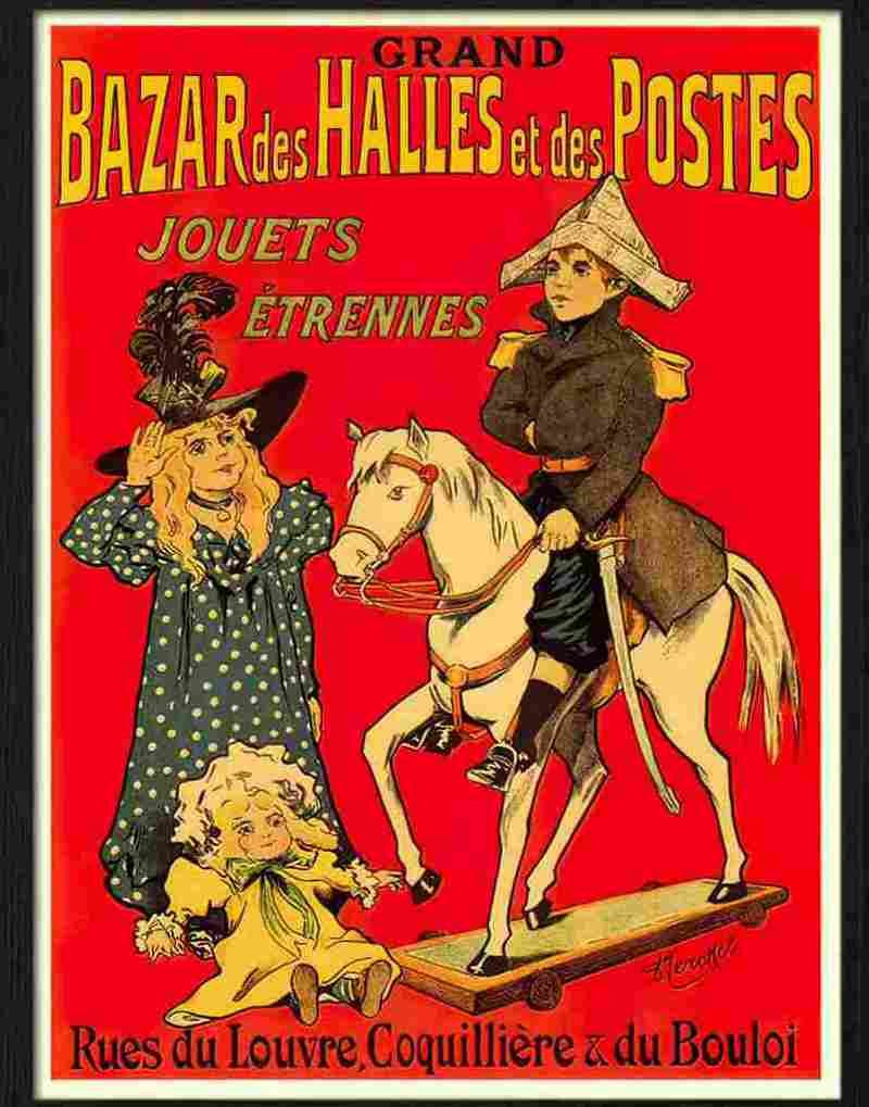 grand bazar toy fair fernel 1900 2 Advert A4 Photo Print