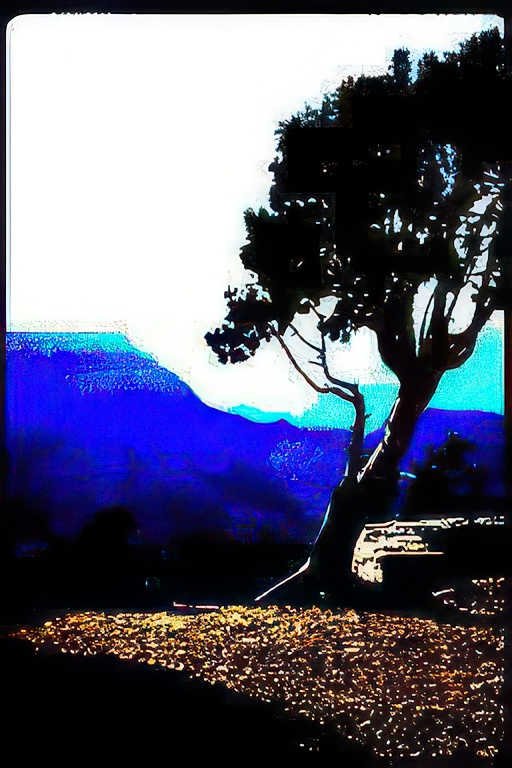 grand canyon juniper Vintage A4 Photo Print
