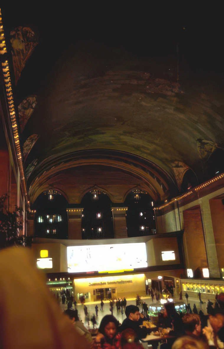 grand central ceiling 2 Vintage A4 Photo Print