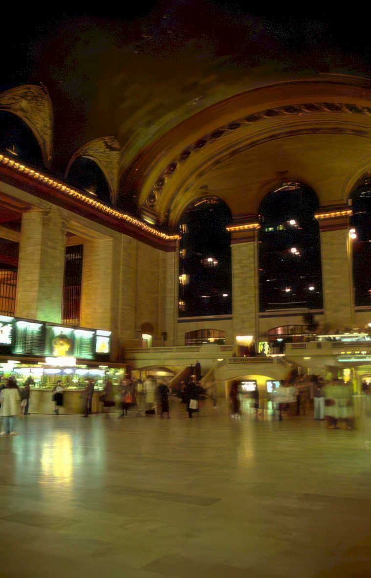 grand central night 2 Vintage A4 Photo Print