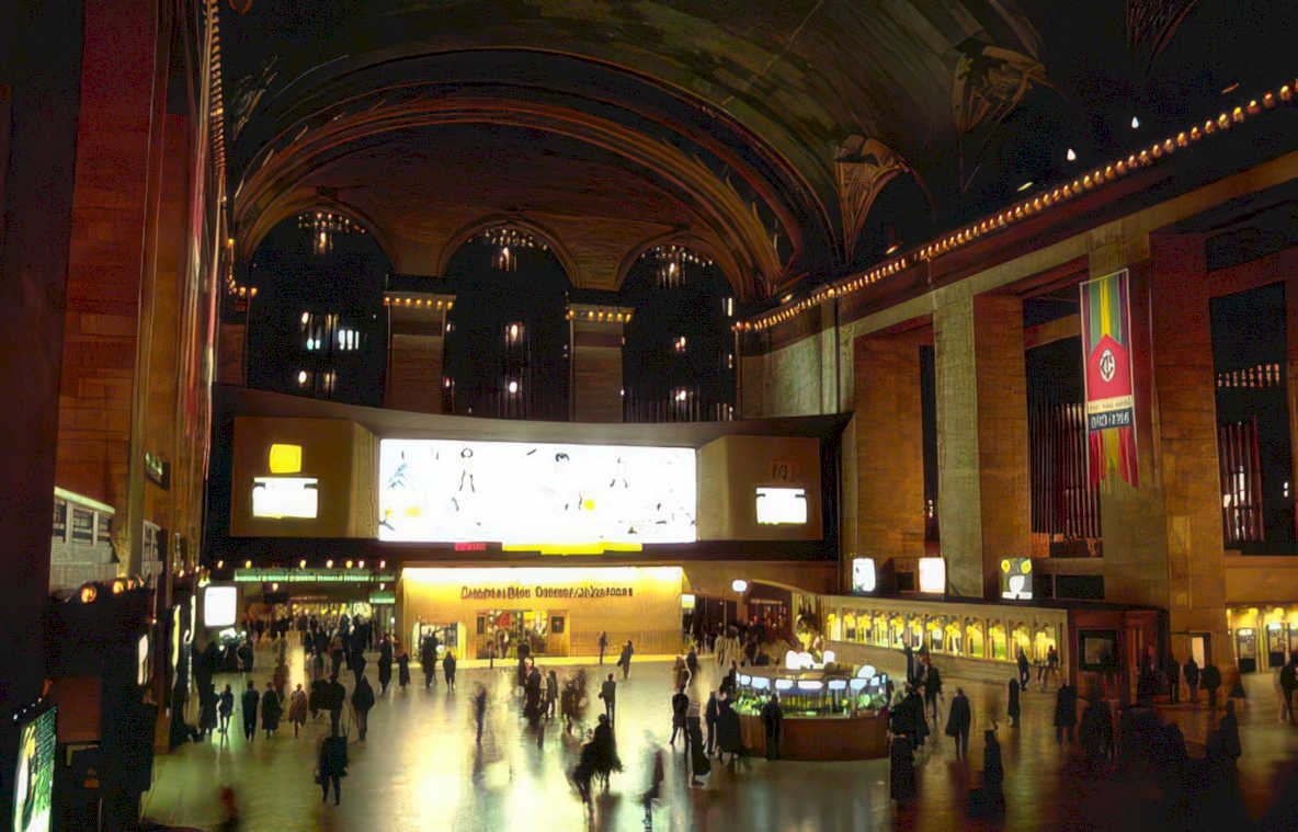 grand central terminal 3 Vintage A4 Photo Print