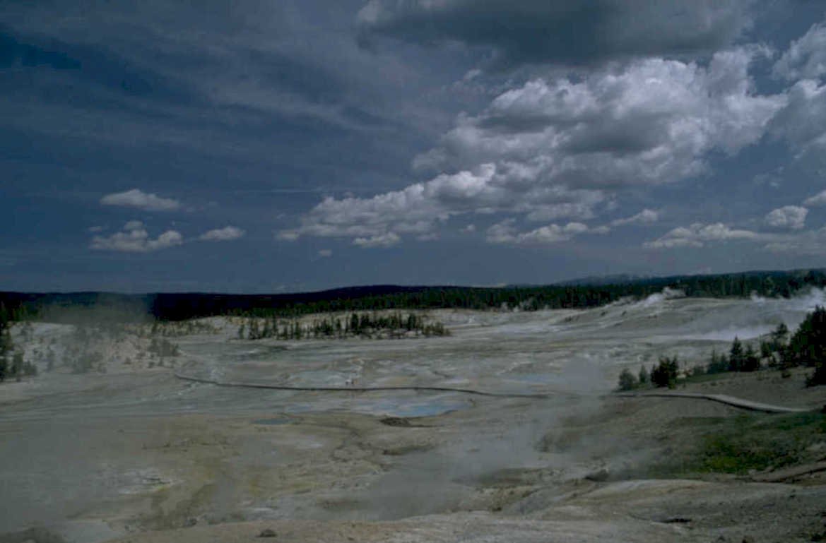 grand prismatic spring 2 1980s 1990s A4 Photo Print