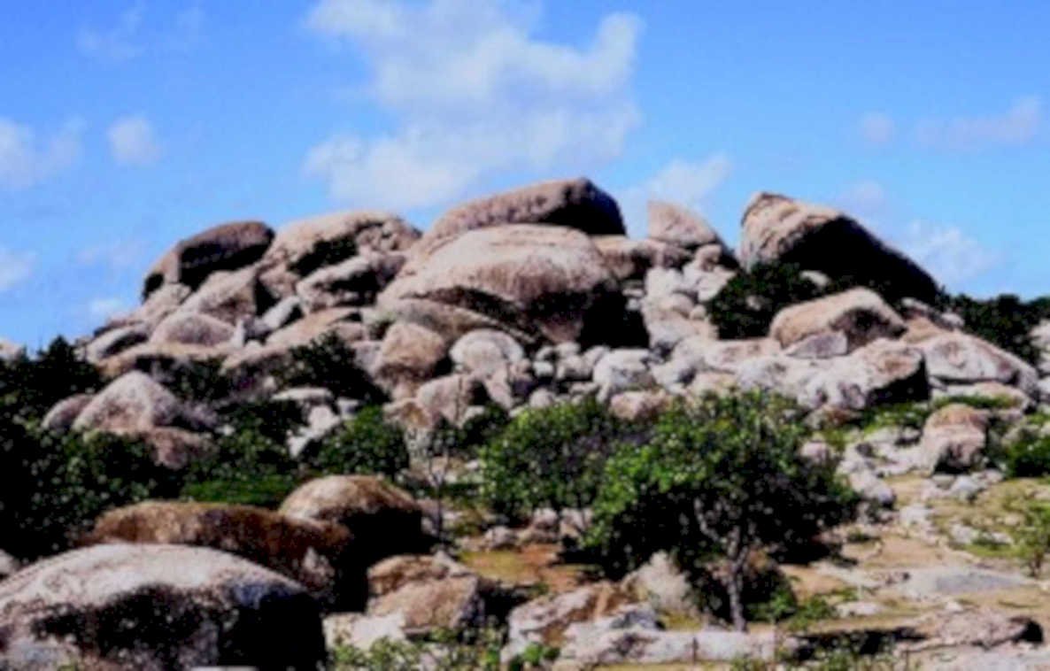 granite boulders mesa1980s 1990s A4 Photo Print