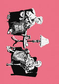grannies punks not dead knitting Banksy A4 Photo Print