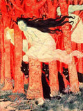 gras Three Women and Three Wolves Art A4 Photo Print