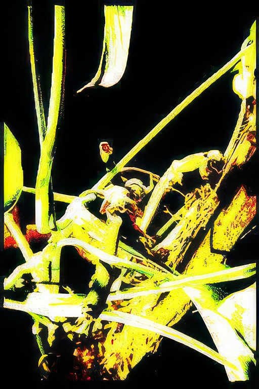 grasshopper macro Vintage A4 Photo Print