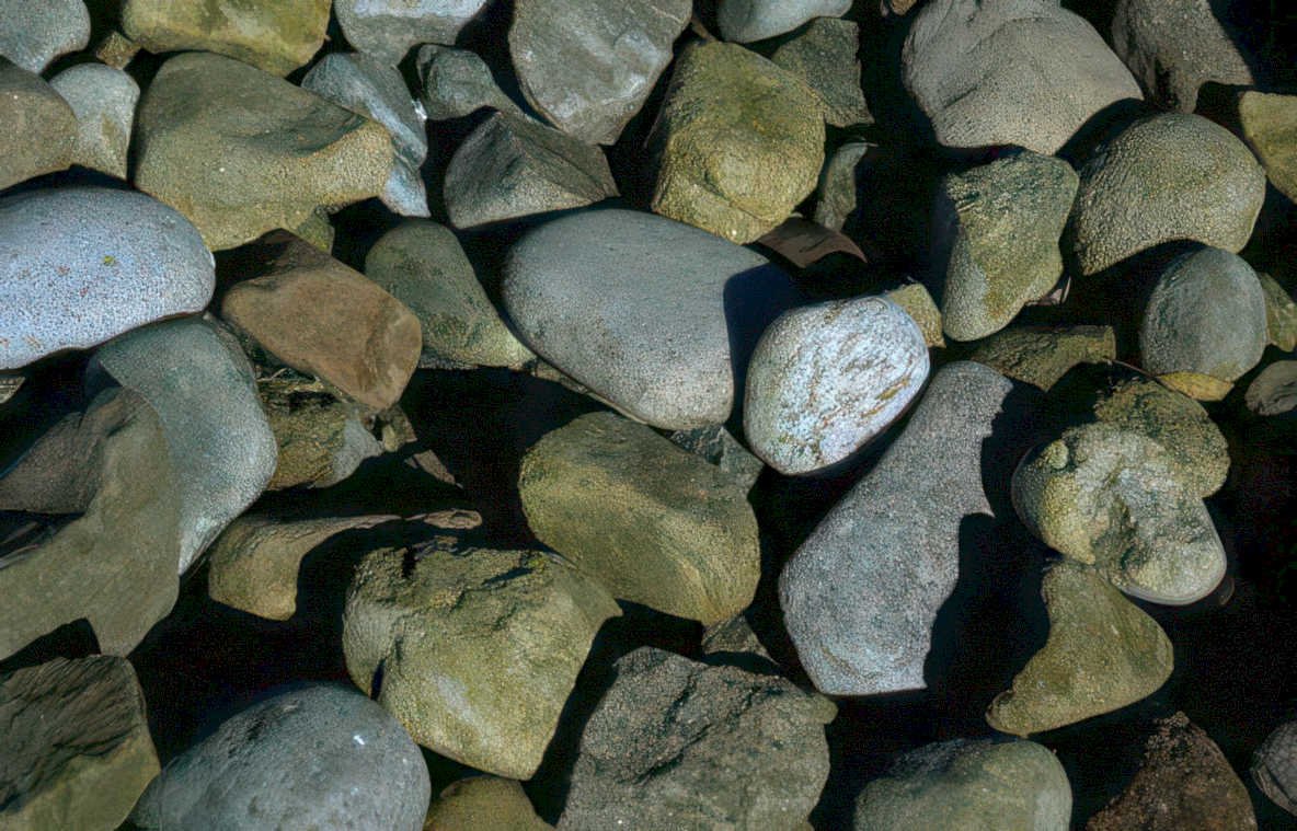 gravel beach rocks Vintage A4 Photo Print