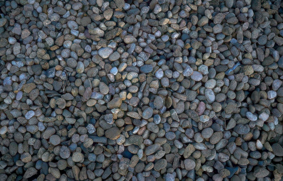gravel pebbles texture Vintage A4 Photo Print