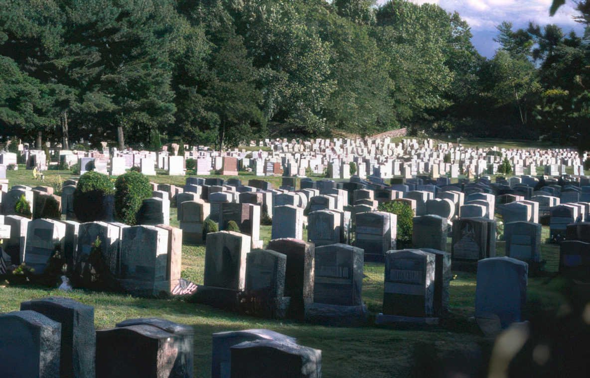 gravesite newengland cemetery Vintage A4 Photo Print