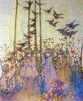 gray The Four Sisters Art A4 Photo Print