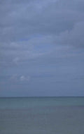 gray ocean horizon 1980s 1990s A4 Photo Print